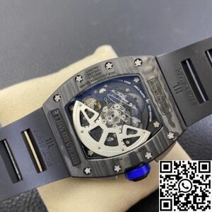 KV Factory Replica Richard Mille RM011 Blue Dial Series Carbon Fiber Watch Case