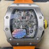 KV Factory Replica Richard Mille RM011 Series Orange Rubber Strap