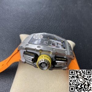 KV Factory Replica Richard Mille RM011 Series Orange Rubber Strap