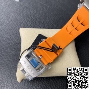 KV Factory Replica Richard Mille RM011 Series Orange Rubber Strap