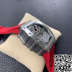 KV Factory Replica Richard Mille RM011 Series Red Rubber Strap