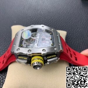 KV Factory Replica Richard Mille RM011 Series Red Rubber Strap