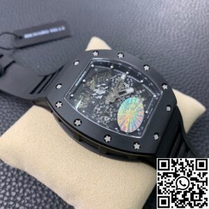 KV Factory Replica Richard Mille RM011 Series Black Ceramic Case