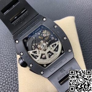 KV Factory Replica Richard Mille RM011 Series Black Ceramic Case