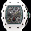 KV Factory Replica Richard Mille RM011 Series White Ceramic Case