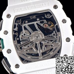 KV Factory Replica Richard Mille RM011 Series White Ceramic Case
