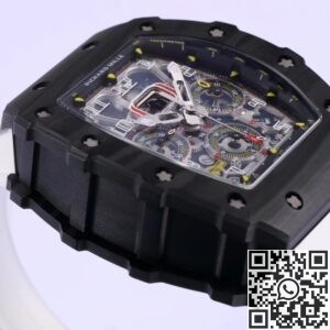 KV Factory Replica Richard Mille RM011 Series White Rubber Strap