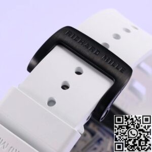 KV Factory Replica Richard Mille RM011 Series White Rubber Strap