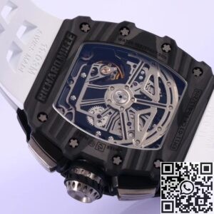 KV Factory Replica Richard Mille RM011 Series White Rubber Strap