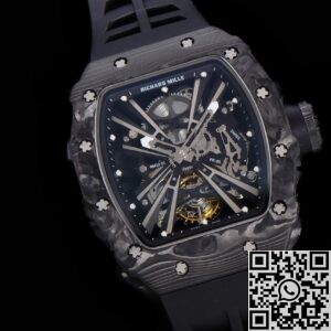 KV Factory Replica Richard Mille RM011 Tourbillon Series Carbon Fiber Watch Case