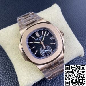 3K Factory Replica Patek Philippe Nautilus 5980/1R-001 Gold Dial