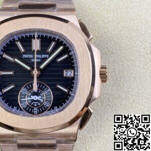 3K Factory Replica Patek Philippe Nautilus 5980/1R-001 Gold Dial