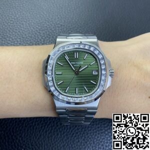 3K Factory Replica Patek Philippe Nautilus 5711/1300A-001 Diamond Bezel