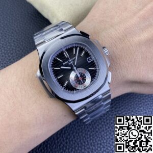 PPF Factory Replica Patek Philippe Nautilus 5980/1A-014 Series Black Dial