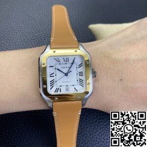 BV Factory Replica Cartier Santos W2SA0006 Leather Strap Series