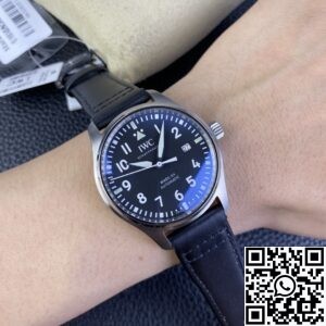 M+ Factory Replica IWC Pilot IW328201 Black Leather Strap