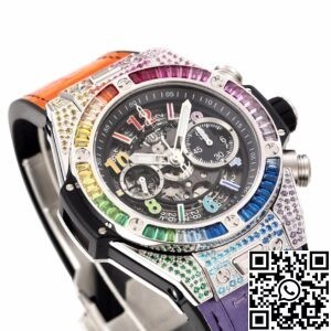 ZF Factory Replica Hublot BIG BANG Unico 411.NX.1117.LR.0999 Rainbow Skeleton Dial Series