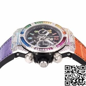 ZF Factory Replica Hublot BIG BANG Unico 411.NX.1117.LR.0999 Rainbow Skeleton Dial Series