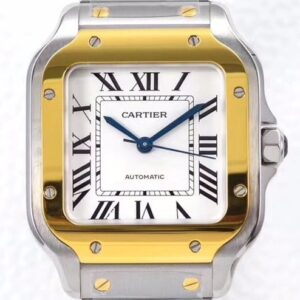 BV Factory Replica Cartier Santos W2SA0016 Whit Dial Series