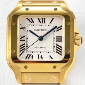 BV Factory Replica Cartier Santos WGSA0030 Gold Watch Case Series