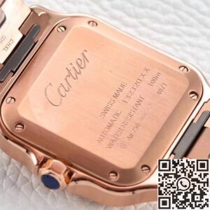 BV Factory Replica Cartier Santos WGSA0031 Rose Gold Case Series