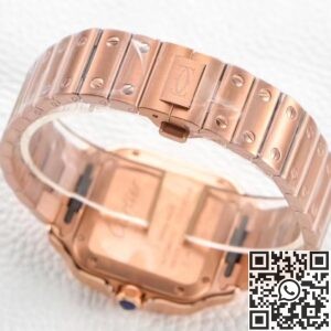 BV Factory Replica Cartier Santos WGSA0031 Rose Gold Case Series
