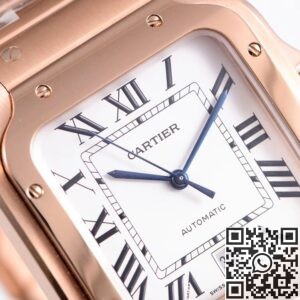 BV Factory Replica Cartier Santos WGSA0018 Rose Gold Case Series