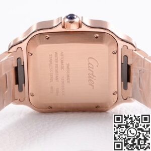 BV Factory Replica Cartier Santos WGSA0018 Rose Gold Case Series