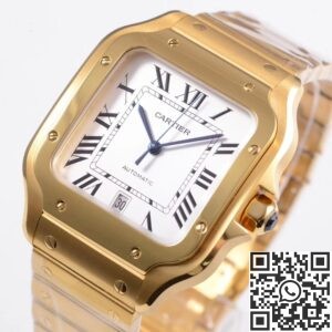 BV Factory Replica Cartier Santos WGSA0029 Gold Watch Case Series