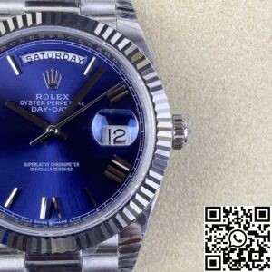 EW Factory Replica Rolex Day Date M228236-0007 Blue Dial Series