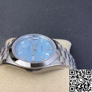 EW Factory Replica Rolex Day Date M228206-0002 Ice Blue Dial Series