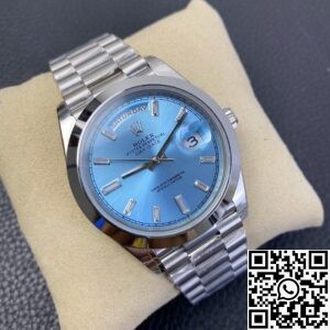 EW Factory Replica Rolex Day Date M228206-0002 Ice Blue Dial Series