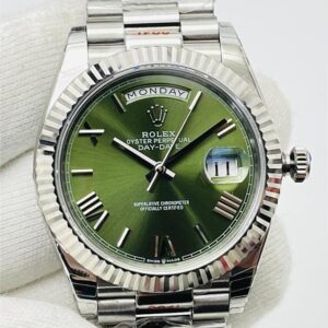 EW Factory Replica Rolex Day Date M228349RBR-0007 White Gold Series