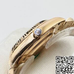 EW Factory Replica Rolex Day Date M228235-0025 Olive Green Dial Series