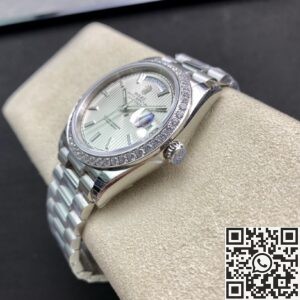 EW Factory Replica Rolex Day Date M228349RBR-0007 White Gold Series