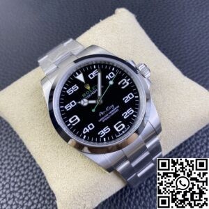 JVS Factory Replica Rolex Air-King M116900-0001 Black Dial Series