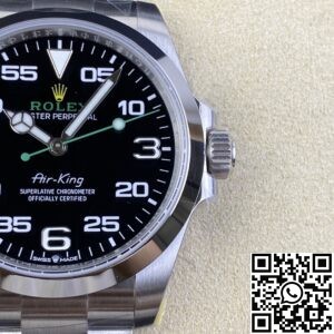 JVS Factory Replica Rolex Air King M116900-0001 Black Dial Series
