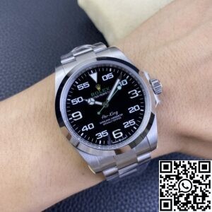JVS Factory Replica Rolex Air King M116900-0001 Black Dial Series