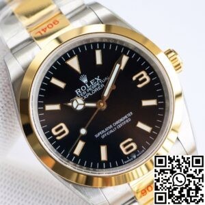 EW Factory Replica Rolex Explorer M124273-0001 Black Dial Series 36mm