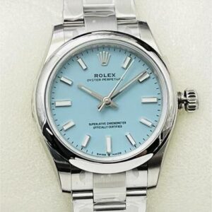 EW Factory Replica Rolex Oyster Perpetual M126000-0006 Tiffany Blue Dial Series 36mm
