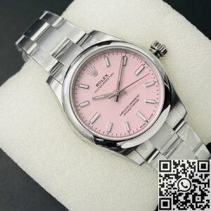 EW Factory Replica Rolex Oyster Perpetual M126000-0008 Pink Dial Series 36mm