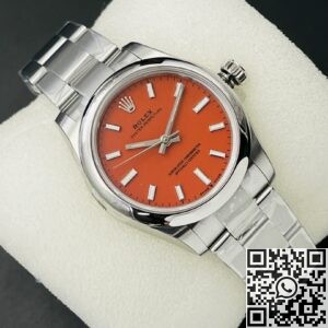 EW Factory Replica Rolex Oyster Perpetual M126000-0007 Coral Red Dial Series 36mm