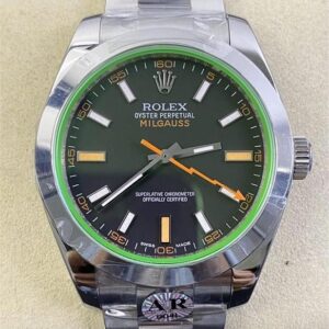 AR Factory Replica Rolex Milgauss M116400GV-0001 Black Dial