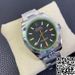 AR Factory Replica Rolex Milgauss M116400GV-0001 Black Dial
