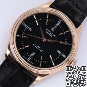 EW Factory Replica Rolex Cellini Moonphase M50505-0009 Black Dial Series