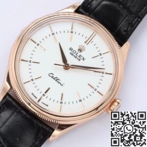 EW Factory Replica Rolex Cellini Moonphase M50505-0021 White Dial Series