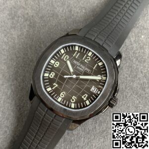 ZF Factory Replica Patek Philippe Aquanaut 5167A Black Rubber Strap