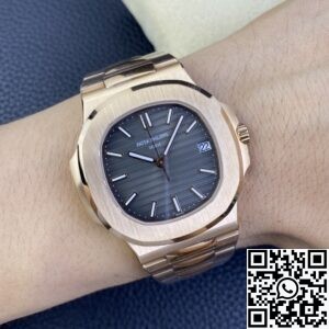 3K Factory Replica Patek Philippe Nautilus 5711R-001 Gold Watch
