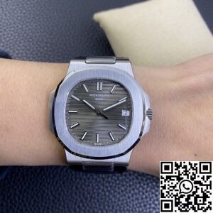 3K Factory Replica Patek Philippe Nautilus 5711G-001 Dark Gray Dial