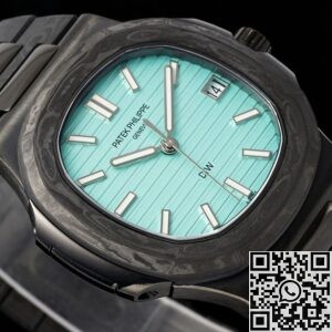 Customized Patek Philippe Nautilus 5711 Carbon Fiber Tiffany Blue Dial Series
